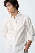 CAMISA LINO CUELLO MAO BLANCA HOMBRE 10065688_001 BRUNOS TIFFOSI