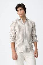 CAMISA LINO BEIGE HOMBRE 10065695_832 BRUNOS TIFFOSI