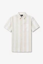 CAMISA RAYAS MANGA CORTA BEIGE HOMBRE 10065574_117 BRUNOS TIFFOSI