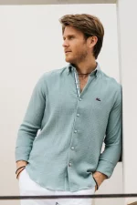 CAMISA VERDE VERANO HOMBRE 261081 BRUNOS THE SURFCAR