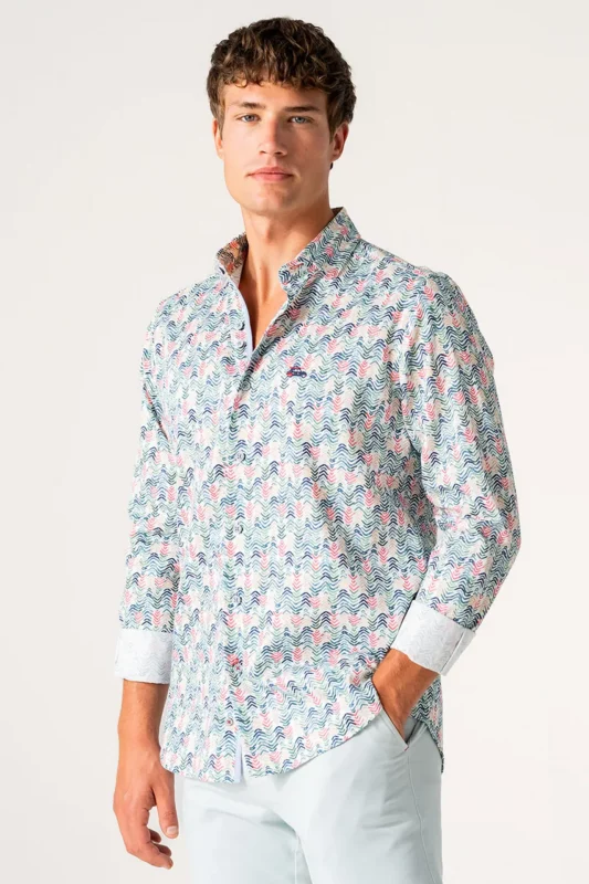CAMISA ZIGZAG HOMBRE 261016 BRUNOS THE SURFCAR