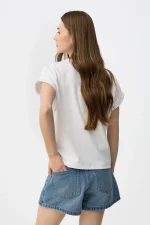 CAMISETA BASICA BLANCA MUJER 10065998_001 BRUNOS TIFFOSI