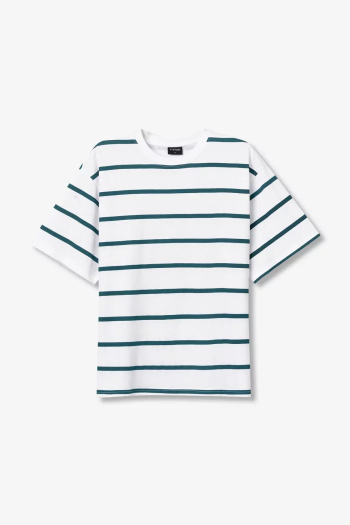 CAMISETA BLANCA RAYAS CHICO 10065763_001 BRUNOS TIFFOSI