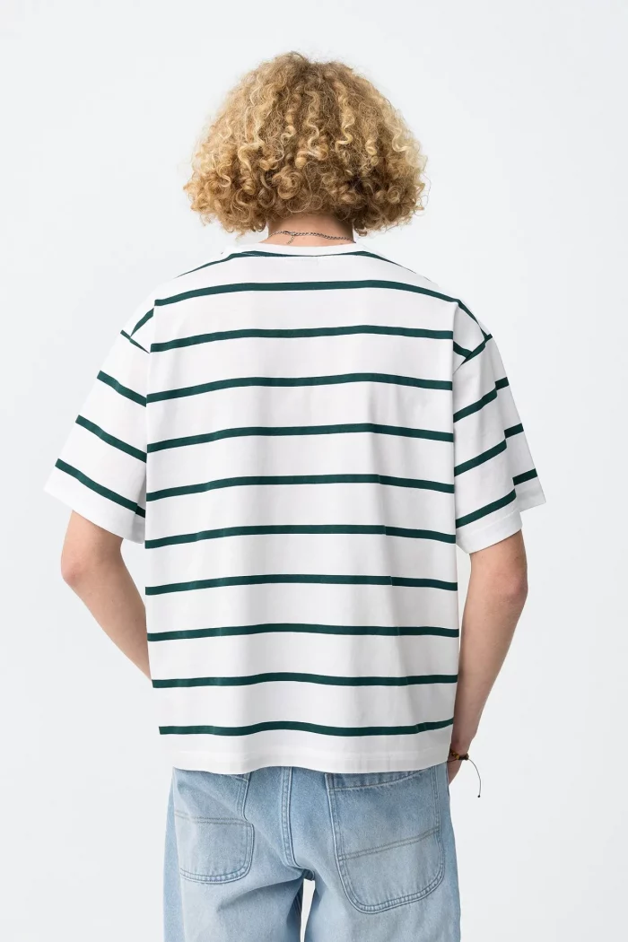 CAMISETA BLANCA RAYAS CHICO 10065763_001 BRUNOS TIFFOSI