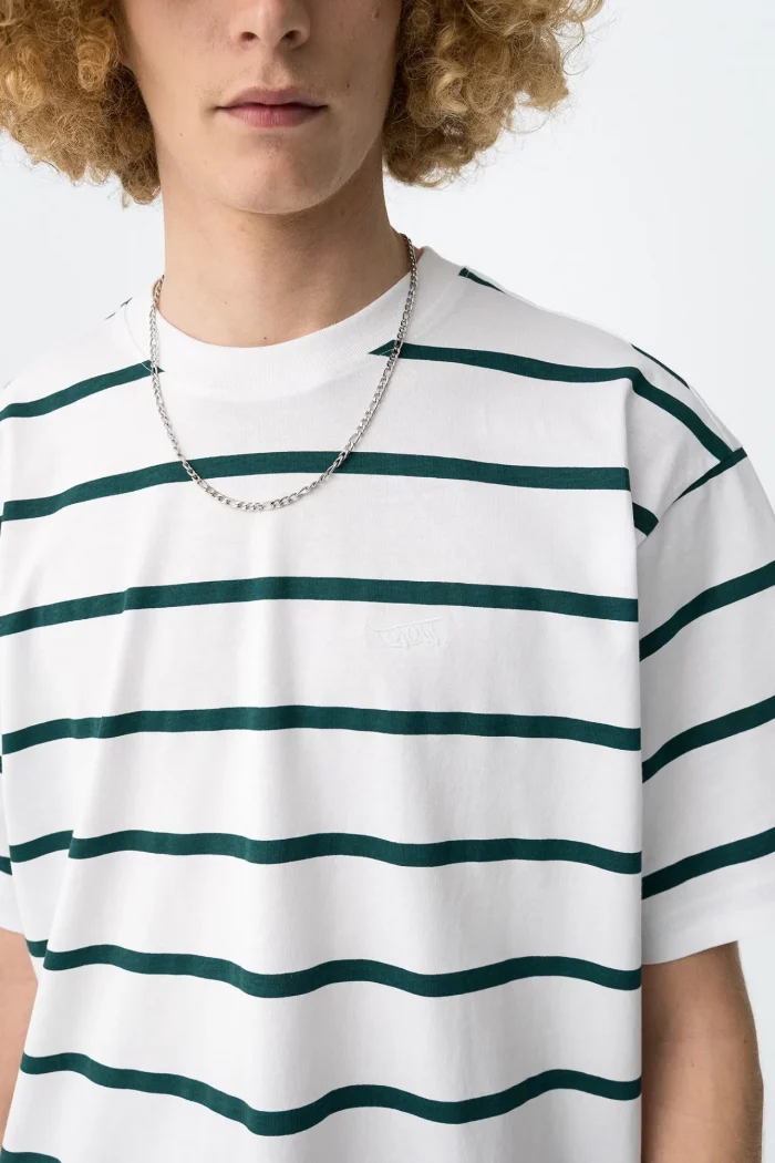 CAMISETA BLANCA RAYAS CHICO 10065763_001 BRUNOS TIFFOSI