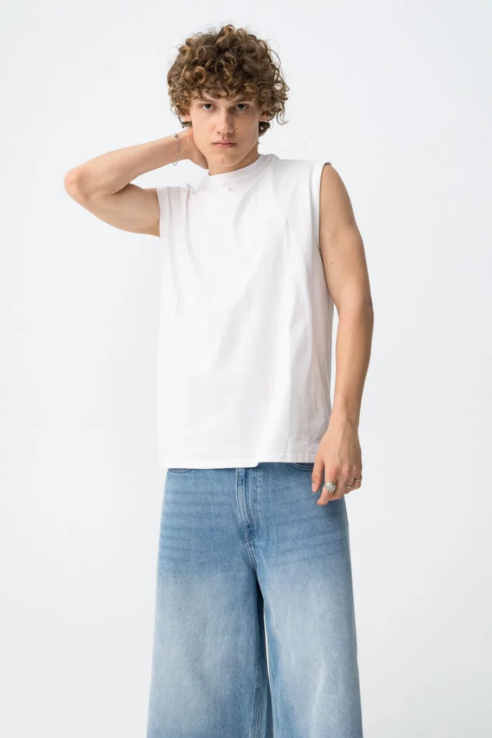 CAMISETA BLANCA SIN MANGAS CHICO 10064386_001 BRUNOS TIFFOSI