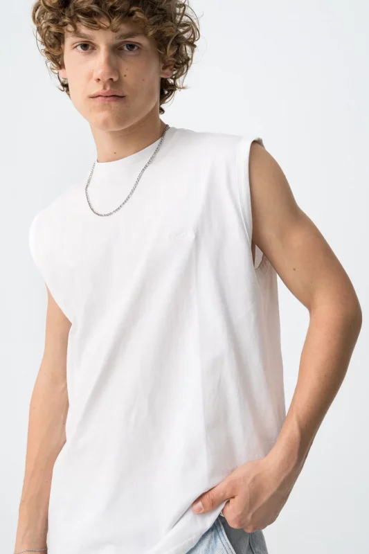 CAMISETA BLANCA SIN MANGAS CHICO 10064386_001 BRUNOS TIFFOSI