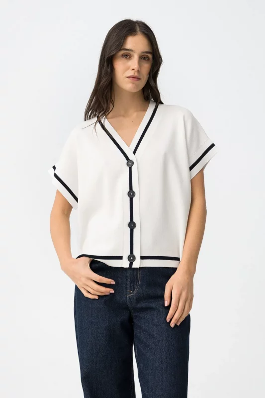 Camiseta Crudo CAMISETA CRUDA MUJER 10065350 BRUNOS TIFFOSI