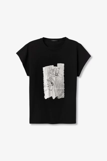 CAMISETA ESTAMPADA METALIZADA MUJ ER 10067303 TIFFOSI BRUNOS