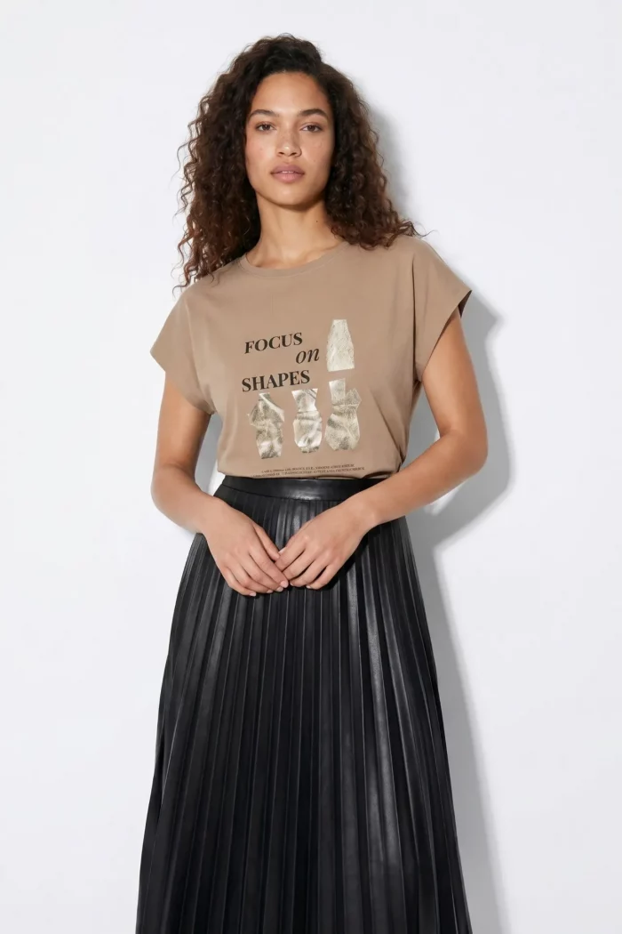CAMISETA ESTAMPADA METALIZADA MUJ ER 10067303 TIFFOSI BRUNOS