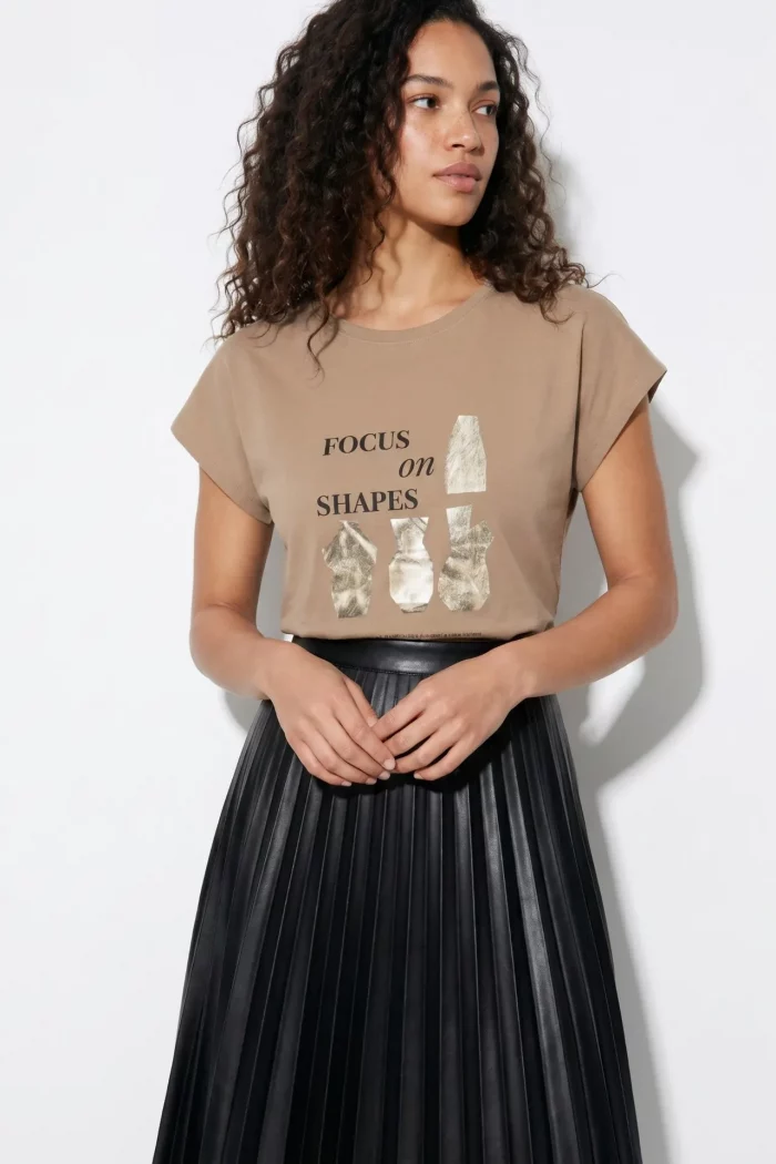 CAMISETA ESTAMPADA METALIZADA MUJ ER 10067303 TIFFOSI BRUNOS