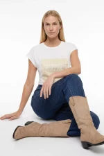 CAMISETA ESTAMPADA METALIZADA MUJ ER 10067303 TIFFOSI BRUNOS