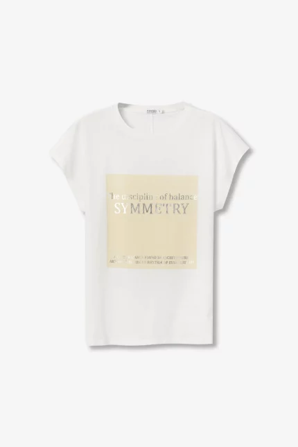 CAMISETA ESTAMPADA METALIZADA MUJ ER 10067303 TIFFOSI BRUNOS