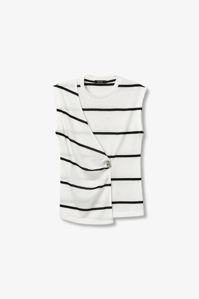 CAMISETA HILO RAYAS MUJER 10064467_110 BRUNOS TIFFOSI