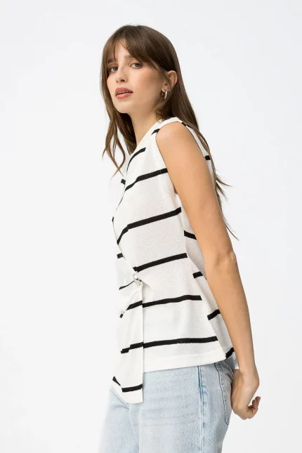 CAMISETA HILO RAYAS MUJER 10064467_110 BRUNOS TIFFOSI