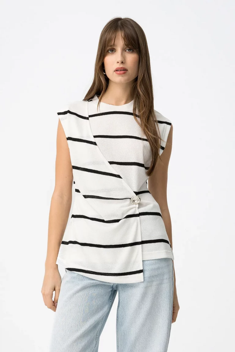 CAMISETA HILO RAYAS MUJER 10064467_110 BRUNOS TIFFOSI