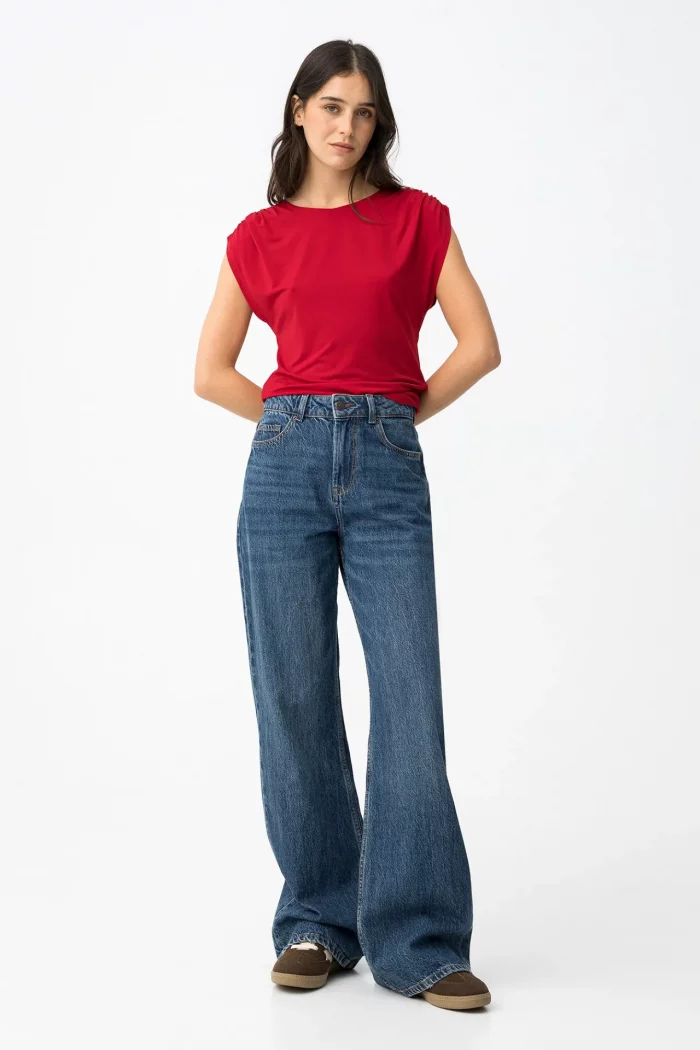 CAMISETA ROJA ESCOTE ESPALDA MUJER 10064698 BRUNOS TIFFOSI