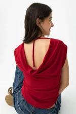 CAMISETA ROJA ESCOTE ESPALDA MUJER 10064698 BRUNOS TIFFOSI