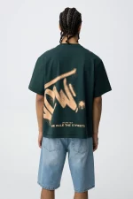 CAMISETA TYCW GRAFFITI VERDE CHICO 10066353_873 BRUNOS TIFFOSI