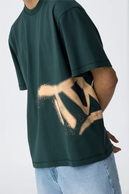 CAMISETA TYCW GRAFFITI VERDE CHICO 10066353_873 BRUNOS TIFFOSI