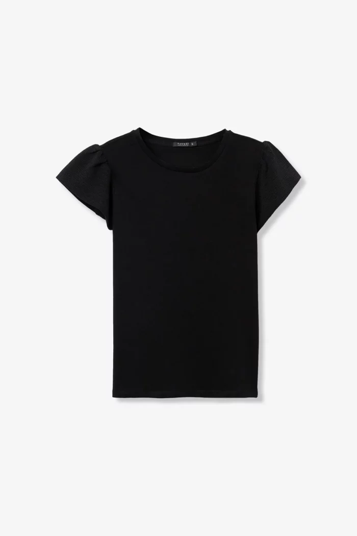 CAMISETA VOLANTES NEGRA MUJER 10064823_000 BRUNOS TIFFOSI