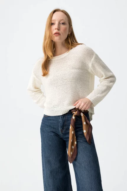 JERSEY PUNTO BEIGE MUJER 10065474_110 BRUNOS TIFFOSI