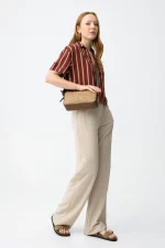 PANTALON ANCHO BEIGE MUJER 10064907_134 BRUNOS TIFFOSI