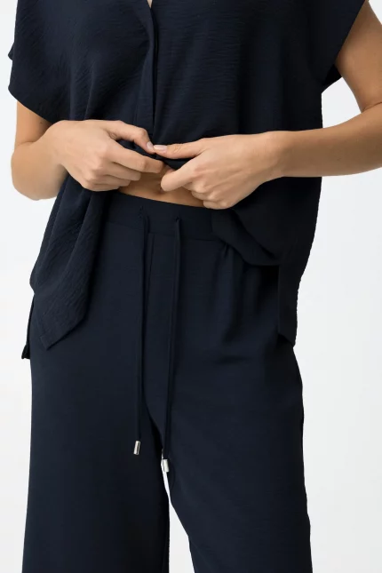 PANTALON FLUIDO MARINO WIDE MUJER 10064589_798 BRUNOS TIFFOSI