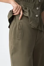 PANTALON LYOCELL WIDE VERDE MUJER 10064602_8 BRUNOS TIFFOSI