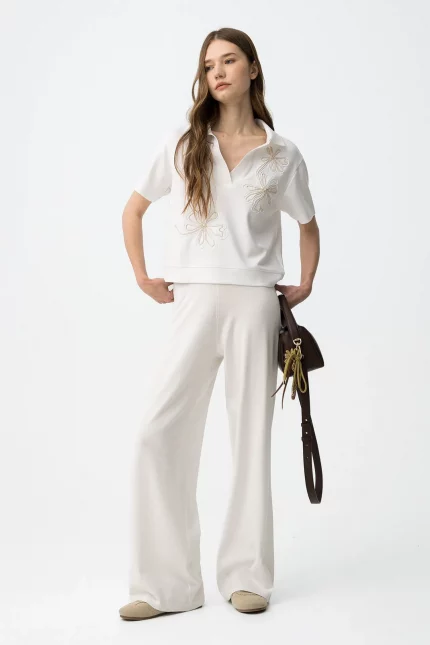 PANTALON PUNTO ANCHO MUJER 10064600_110 BRUNOS TIFFOSI