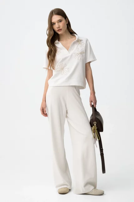 PANTALON PUNTO ANCHO MUJER 10064600_110 BRUNOS TIFFOSI