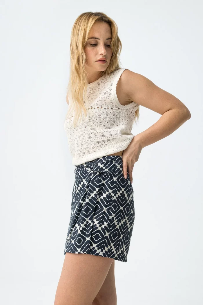 SKORT AZUL MUJER 10065881_798 BRUNOS TIFFOSI