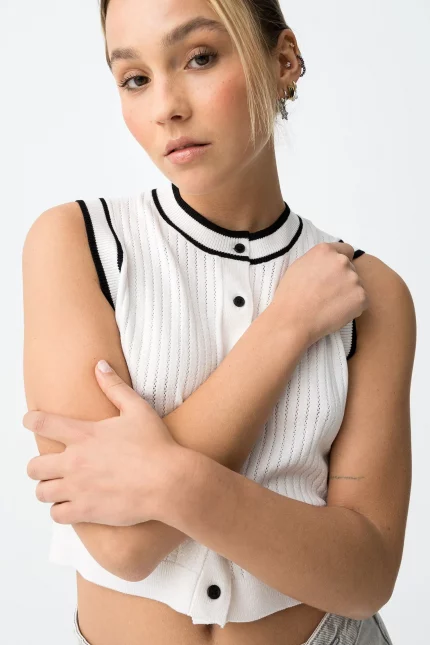 TOP DE PUNTO BLANCO CHICA 10065493 BRUNOS TIFFOSI