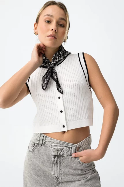 TOP DE PUNTO BLANCO CHICA 10065493 BRUNOS TIFFOSI