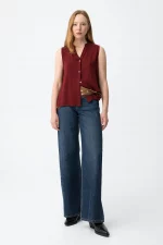 TOP ENCAJE ROJO MUJER 10065170_519 BRUNOS TIFFOSI (2)