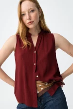 TOP ENCAJE ROJO MUJER 10065170_519 BRUNOS TIFFOSI