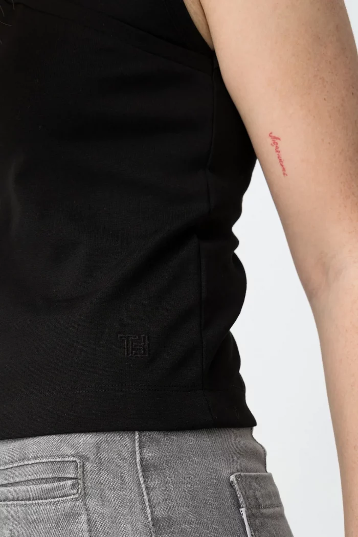 TOP ESCOTE NEGRO CRUZADO MUJER 10066002_000 BRUNOS TIFFOSI