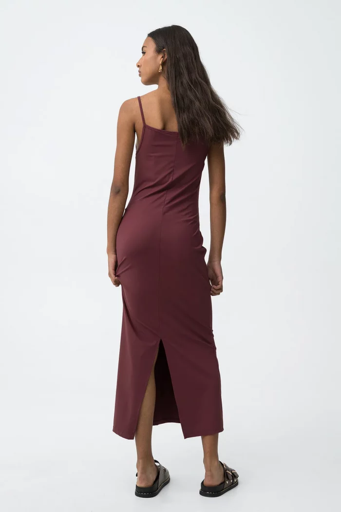 VESTIDO LARGO GRANATE CHICA 10066470_5 BRUNOS TIFFOSI (2)