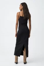 VESTIDO LARGO NEGRO CHICA 10064670_000 BRUNOS TIFFOSI (1)