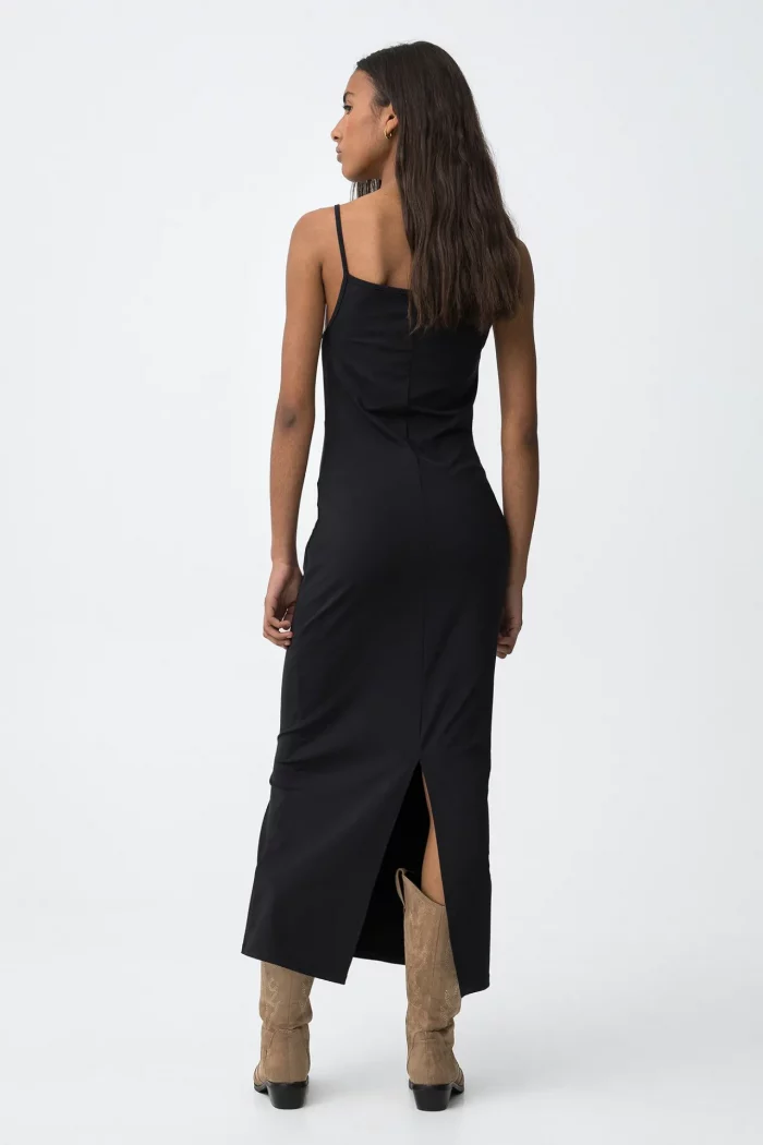VESTIDO LARGO NEGRO CHICA 10064670_000 BRUNOS TIFFOSI (1)