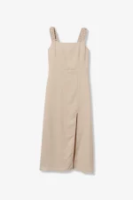 VESTIDO MIDI BEIGE MUJER 10065187_134 BRUNOS TIFFOSI
