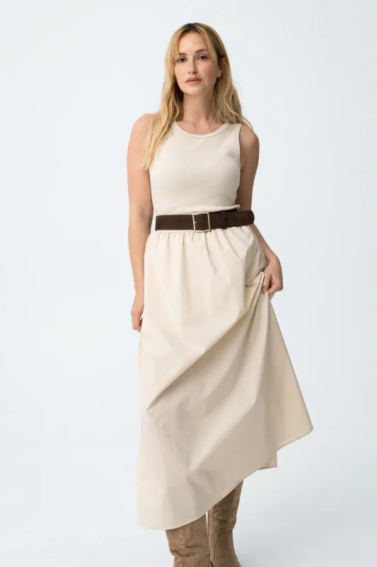 VESTIDO SIN MANGAS BEIGE MUJER 10066004_134 BRUNOS TIFFOSI
