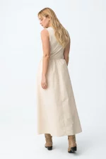 VESTIDO SIN MANGAS BEIGE MUJER 10066004_134 BRUNOS TIFFOSI