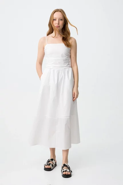 VESTIDO TIRANTES BLANCO MUJER 10066027_001 BRUNOS TIFFOSI