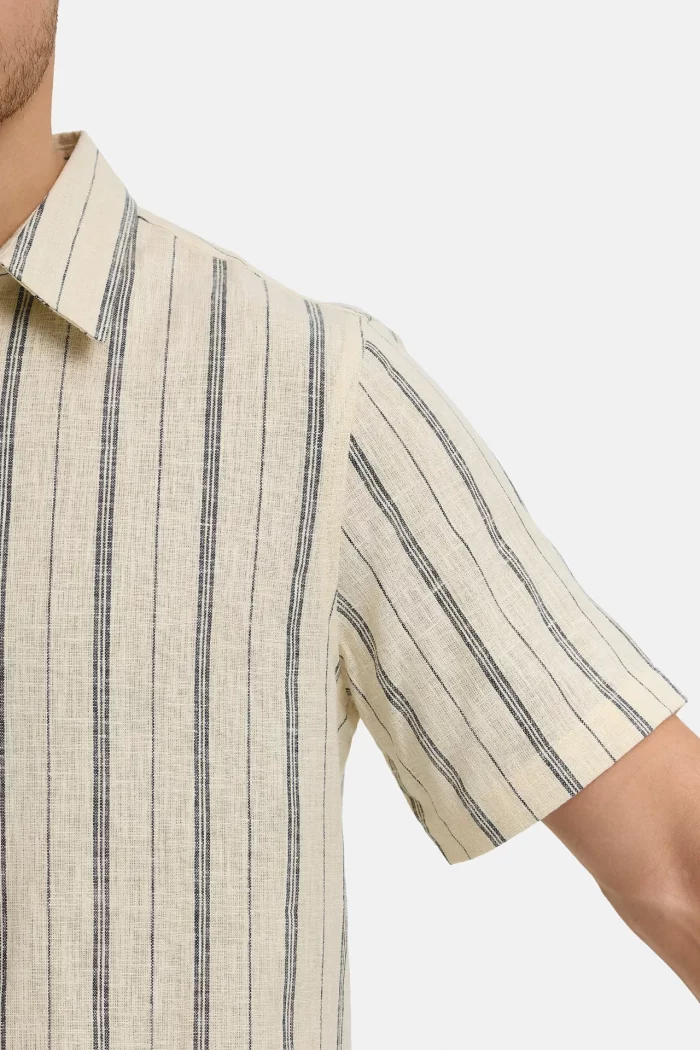 CAMISA RAYAS BEIGE HOMBRE 20-719 BRUNOS INDICODE