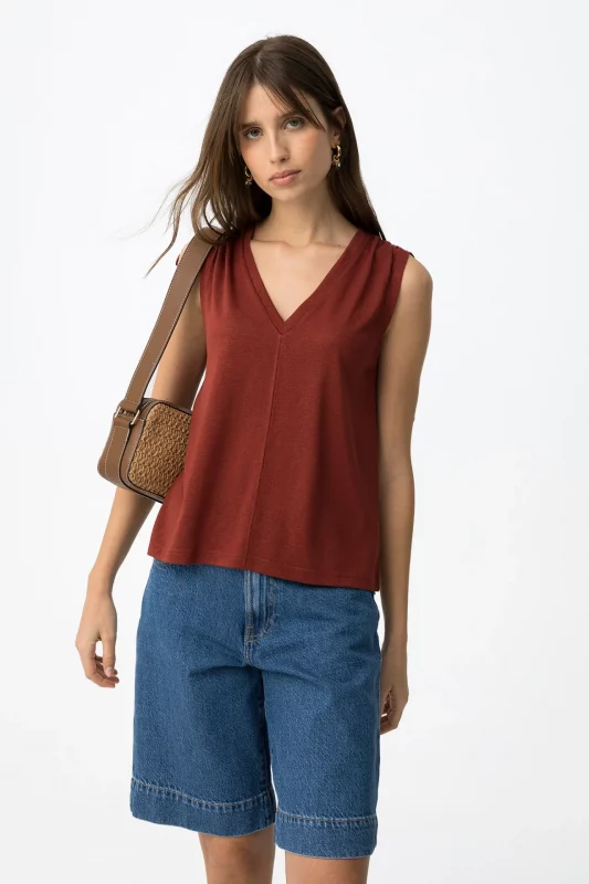 CAMISETA LAZADA ROJA MUJER 10064521_519 BRUNOS TIFFOSI