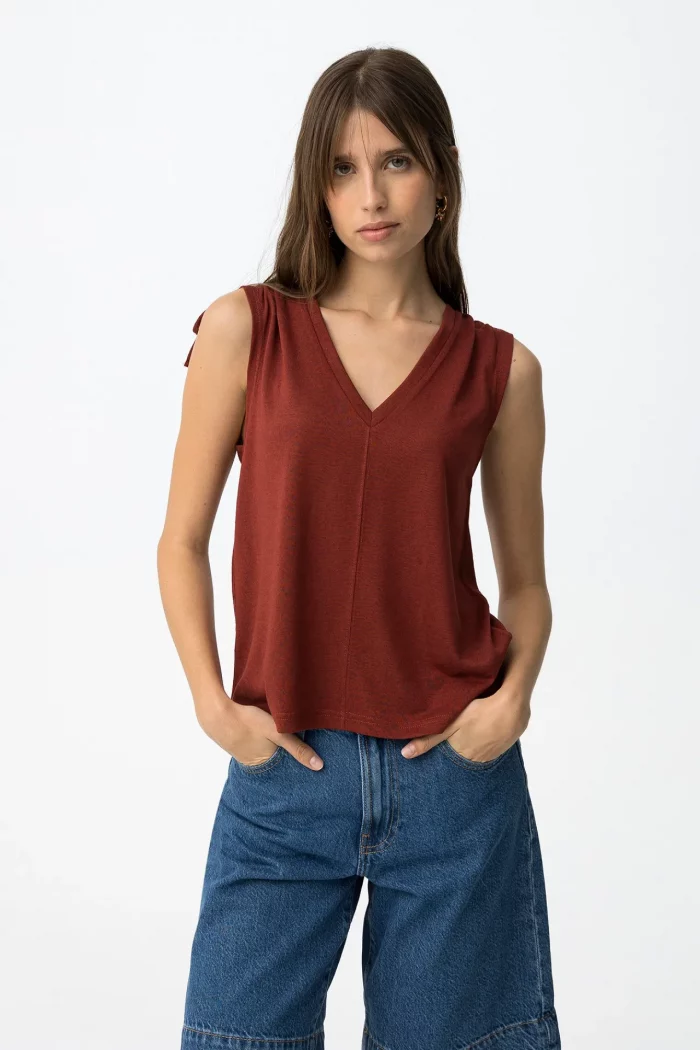 CAMISETA LAZADA ROJA MUJER 10064521_519 BRUNOS TIFFOSI