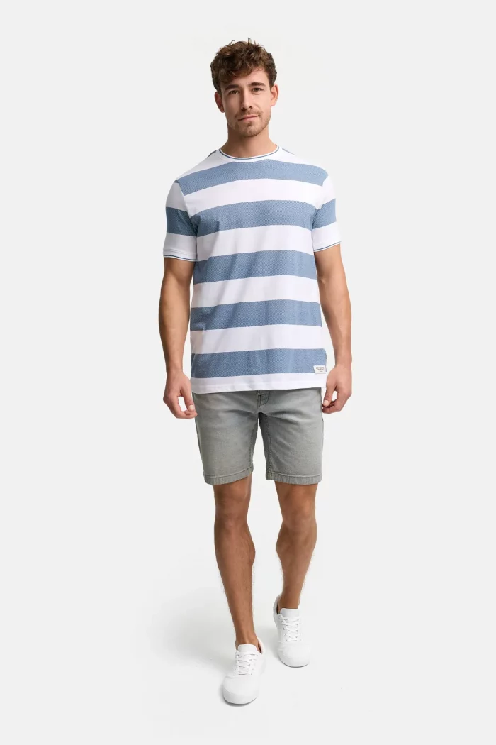 CAMISETA RAYAS AZULES HOMBRE 41-229 BRUNOS INDICODE (1)