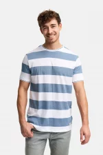 CAMISETA RAYAS AZULES HOMBRE 41-229 BRUNOS INDICODE (1)