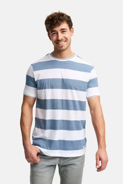 CAMISETA RAYAS AZULES HOMBRE 41-229 BRUNOS INDICODE (1)